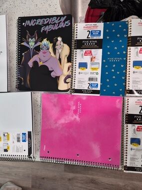 7 notebooks five star and other